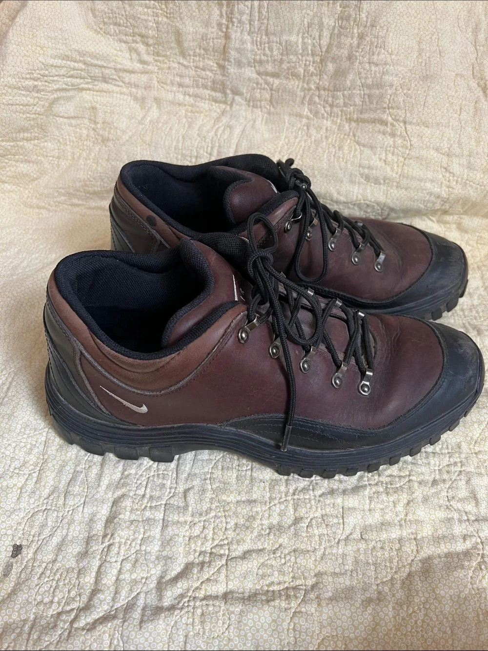 Nike ACG Brown and Black Leather Trail Boots